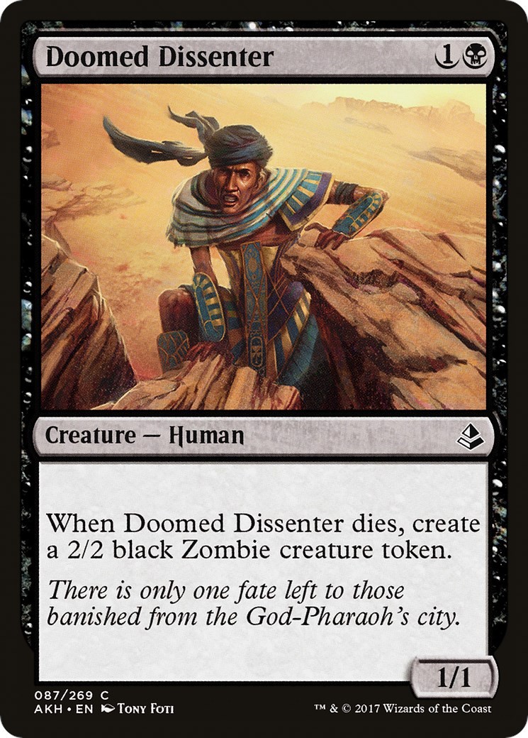Doomed Dissenter - Amonkhet AKH - 87 - LP - MTG