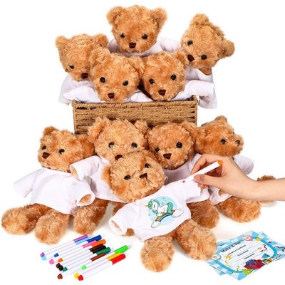 40 Pcs Make Your Own Stuffed Animal Bear Kit DIY 2026 Graduation Plush Gift 1...