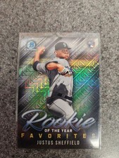 2019 Bowman Mega Box Chrome Baseball Justus Sheffield ROYF RC