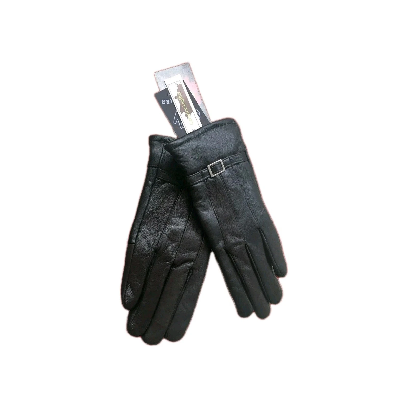 Gloves Women's Accessories: Dark Brown Leather Winter Lined Gloves XL BNWT.