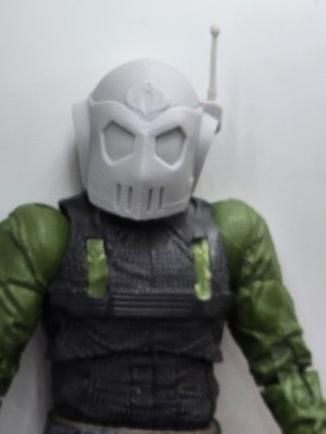 3d Print WORM TANK DRIVER HEAD 1:10 7'' SELECT DC MULTIVERSE SCALE