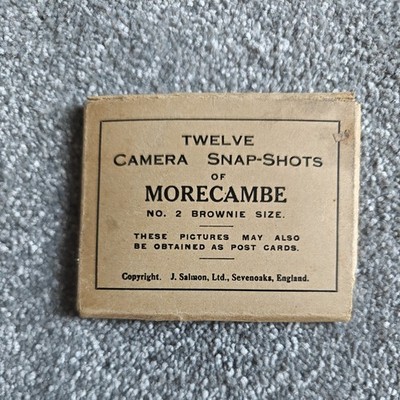 Vintage Twelve Camera Snap-Shots of Morecambe - 1930's No.2 Brownie Size - B&W