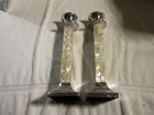 Mother of Pearl Candle Holders, 10.5 Inches Tall,  Displays Very Nice — photo 2