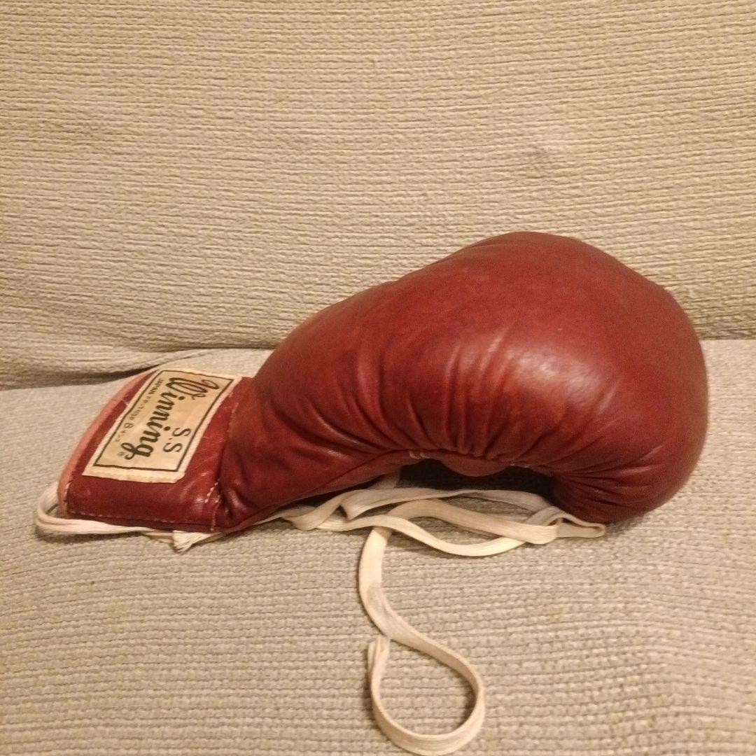 Winning boxing gloves 8oz Old Logo Vintage Model FP-700P Red Used
