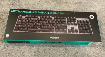 Logitech K845 Full Size Mechanical Illuminated Keyboard w TTC Red Switches New