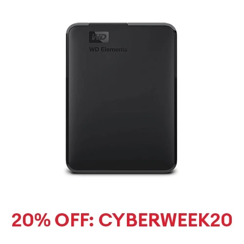 Recertified Western Digital 2TB WD Elements SE - RWDBEPK0020BBK-WESN