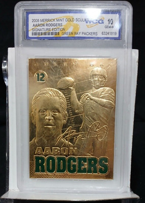 WCG 10 Aaron Rodgers 2008 Mint Gold Sculpture