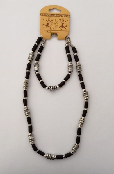Collar nuevo color negro y plateado para hombre y niño, estilo gótico emo punk