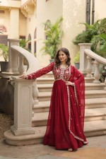 Bollywood Designer Anarkali Suit Indian Wedding Party Wear Dress Readymade Gown