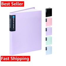 Art Portfolios 9"x12", 40 Pockets Large Portfolio Folder Display 80 Pages, He...