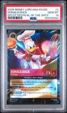    Disney Lorcana Festival Of The Arts Promo Donald - Duck Pie Slinger PSA 10   