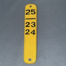 LNWR London & North Western Railway Signal Box Lever Plate "25 / 23 24"