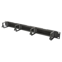 Kabelrangierpanel Mit BüRstenleisten FüR 483 Mm (19\)-SchräNke (Schwarz, 1 He) D"