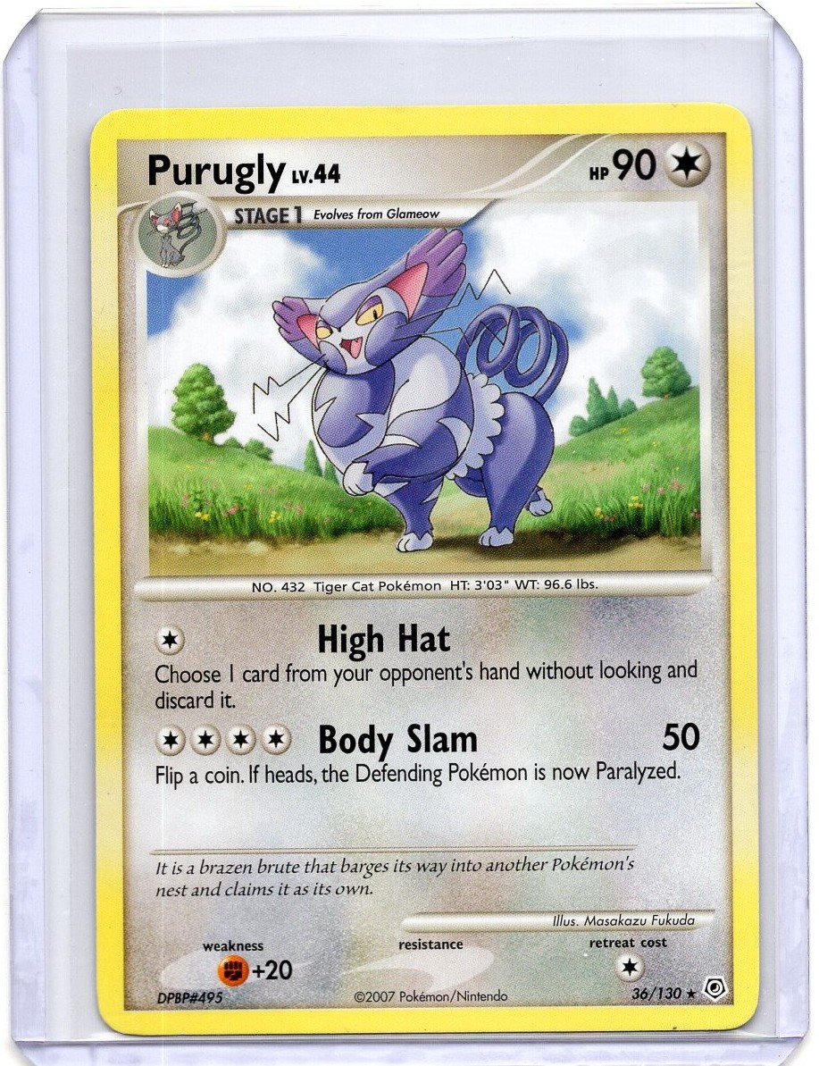 Purugly 36/130 Diamond and Pearl Rare LP