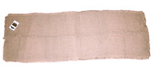 Waffle Runner Bath Mat, Absorbent, Non Slip, Brown 17" x 48", New