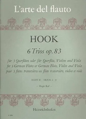 6 Trios op.83 Band 2 (Nr.4-6) für 3 Flöten Partitur und Stimmen | James Hook