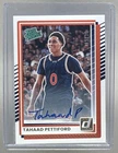 Tahaad Pettiford 2025 Panini Donruss #53 RC Rookie Auto /99