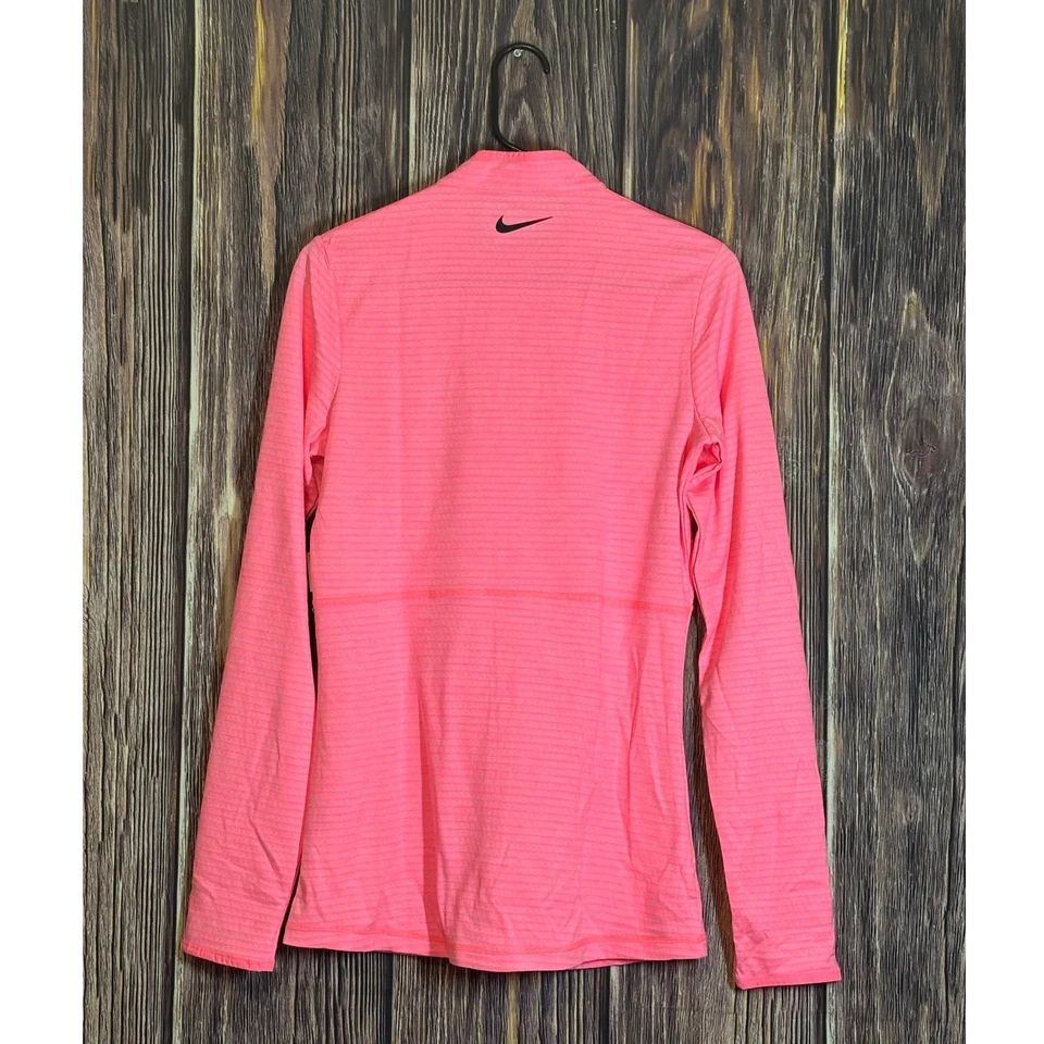 Nike Golf Dri-FIT Chaqueta Mujer S Alta Rosa Cremallera Completa Atlética Ligera Top Foto 2 de 4