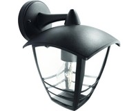 AußEnwandleuchte 1-Flammig H 24 Cm Schwarz