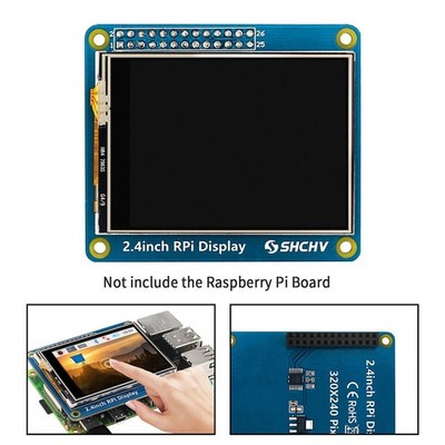 2.4'' Touch Screen TFT LCD 320*240 Pixel Display for Raspberry Pi 4B 3B+ Zero 2 W