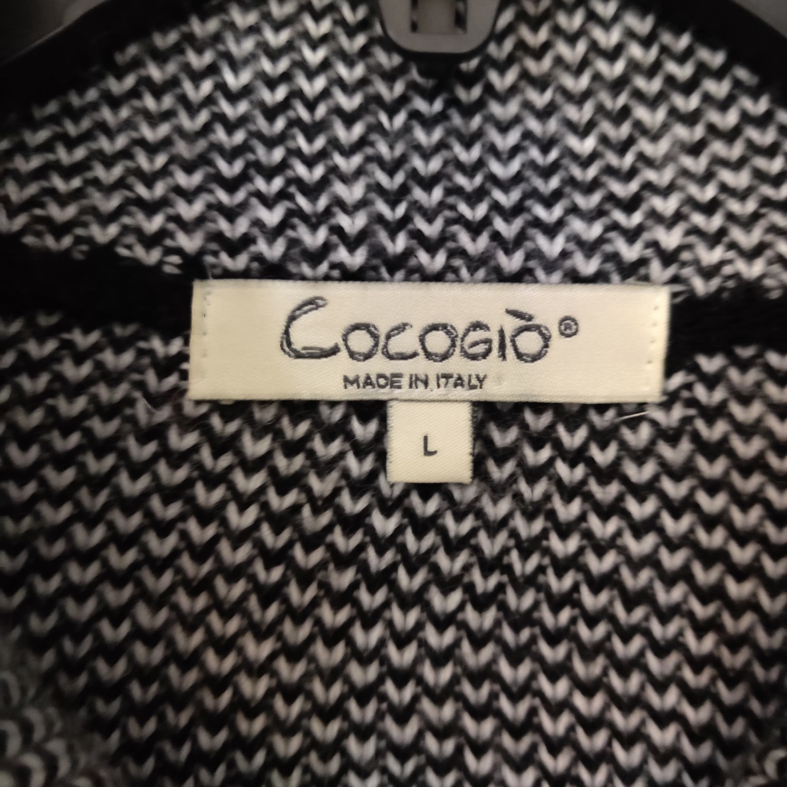 Cocogio Black/White Button-Down Duster Cardigan, … - image 3