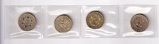AUSTRALIAN: 2019 $2 MR SQUIGGLE COLOURED CIRCULATED COINS X 4  #PL2002