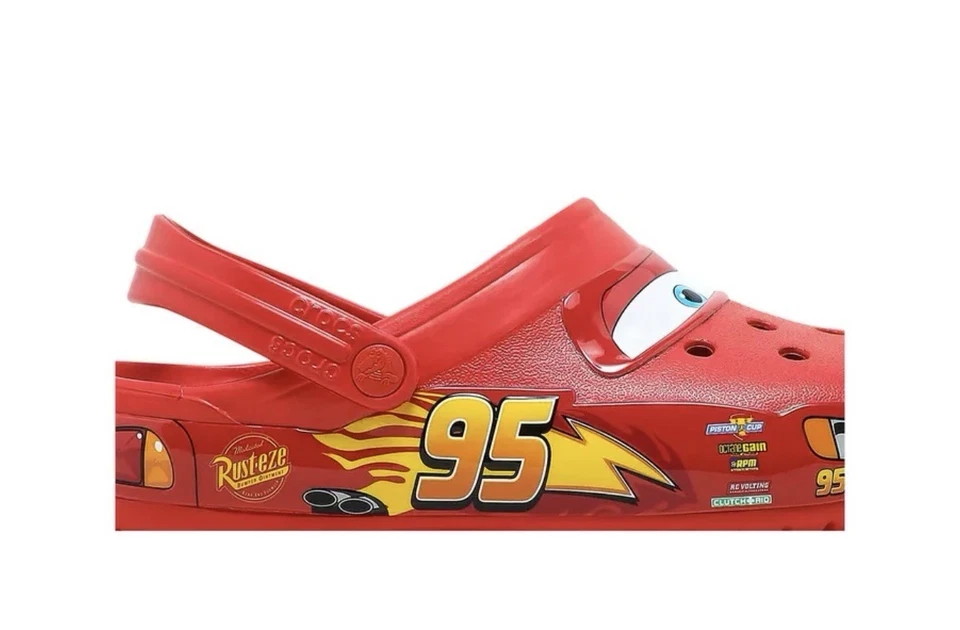 Disney Pixar Lightning McQueen Unisex Light-Up Crocs Size 7 Men's 9 Women's - Image 2 of 4