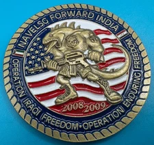 USN NAVELSG Forward India OIF OEF CPO Chief's Mess CPOA Military Challenge Coin