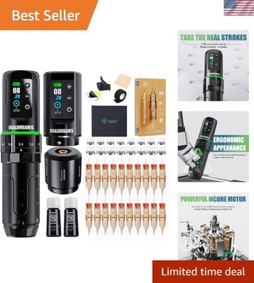 L3 Cordless Tattoo Pen Machine - Adjustable Strokes & Long Battery Life, 2000mAh