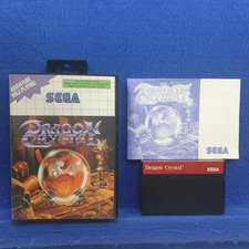 Master System DRAGON CRYSTAL *x Boxed & Complete PAL REGION FREE (Works in US)