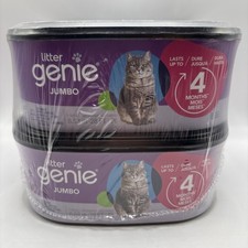 Litter Genie Jumbo Refill 2 Pack - Odor Control Cat Litter packages - NEW/SEALED