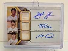 2024 Triple Threads HAYES REYNOLDS DAVIS Touch Em All Relic TEA-HRD 7/18 PIRATES