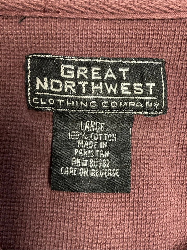 Great Northwest Clothing Company Short Sleeve Shirt Men’s Large. 11627 Foto 3 de 3