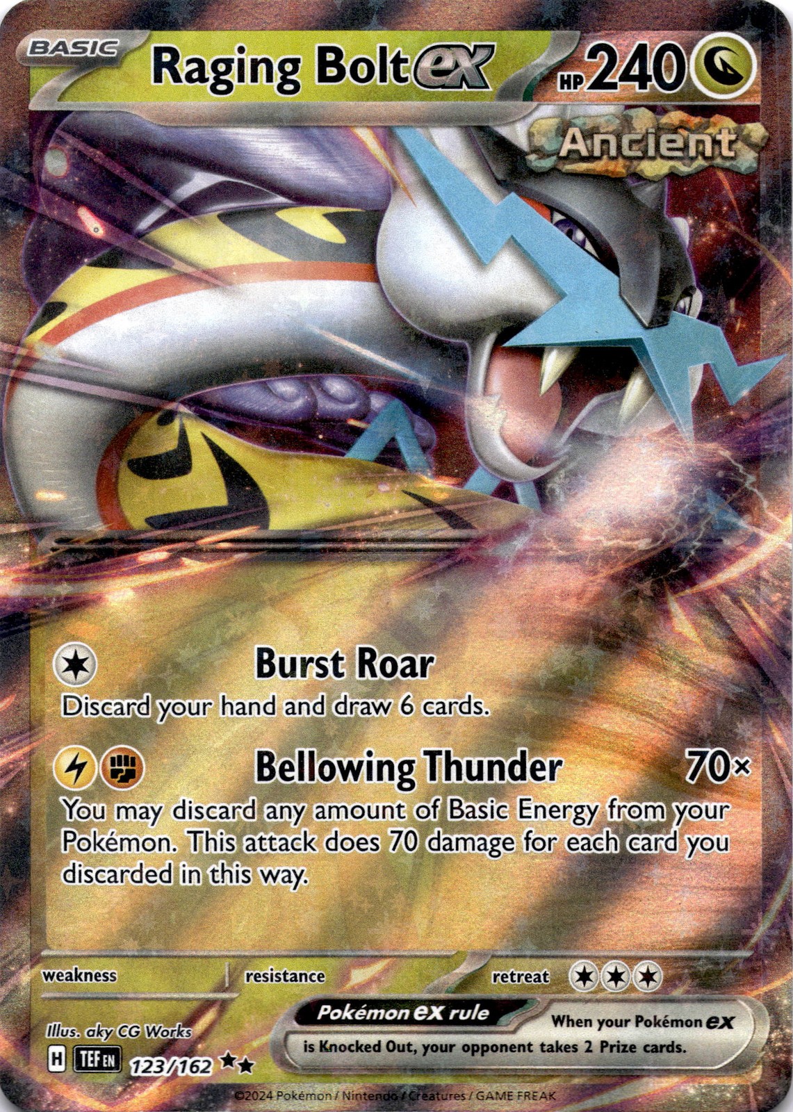 Raging Bolt ex - Double Rare SV05: Temporal Forces 123/162 NM