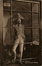 Lord Nelson Westminster Abbey vintage Military art postcard q789