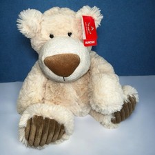 New w/ Tags Beige Aurora World Teddy Bear Corduroy Feet Plush Stuffed Animal