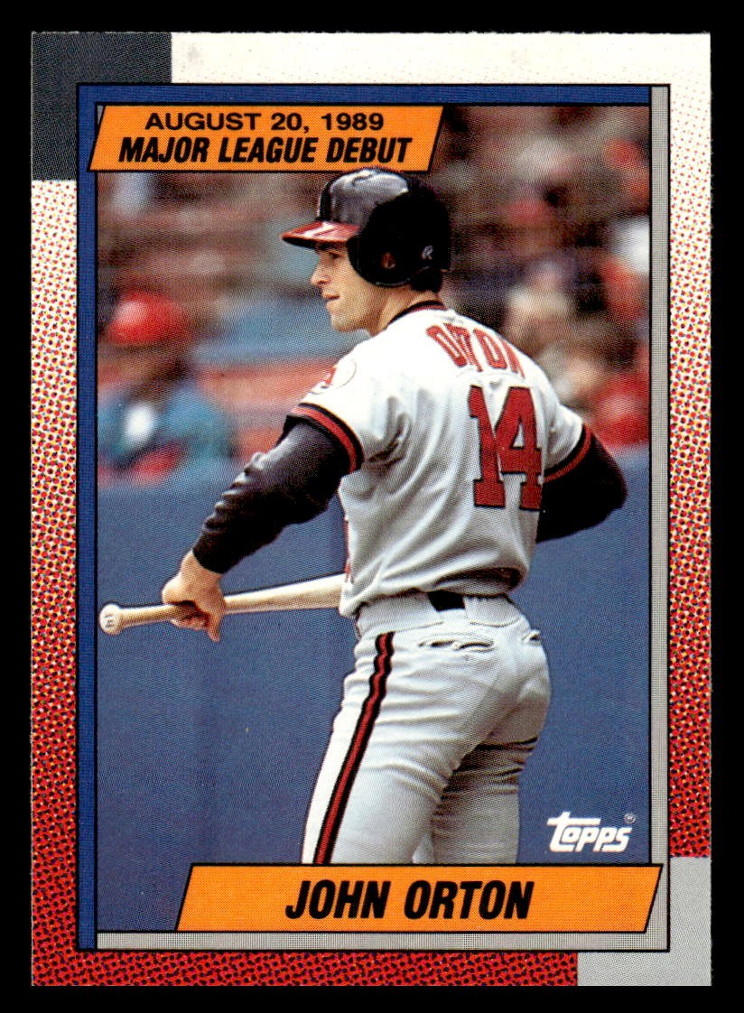 1990 Topps Major League Debut 1989 #94 John Orton Set Break