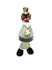 Vintage Murano Venetian Glass Clown Accordion Hand Blown Art Figurine Italy 9.5"
