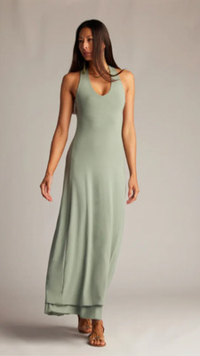 SITA COUTURE Sage Green CHICHI MAXI Size Medium 