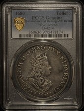 Italy 1680 Livorno Tollero Dav-4214 PCGS VF Details