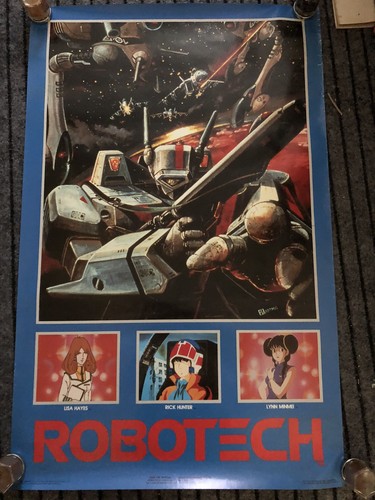 Robotech Defense Force Poster 1985 Little Edge Wear 22”x34”