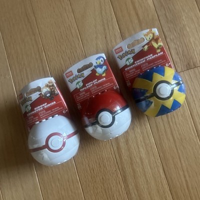 Pokemon Mega Construx Series 15 Lot of 3 Bidoof Piplup Chimchar Sealed