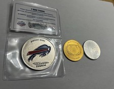 1973 buffalo bills inaugual coin 2025 farewell Final Game johnny walker (3 Coins