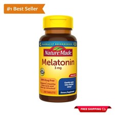 Melatonin 3mg Tablets - 240 Count, Gluten-Free, Drug-Free Sleep Aid for Adults