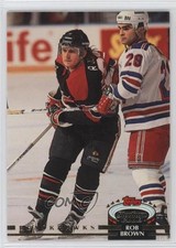 1992-93 Topps Stadium Club Rob Brown #295 0a4