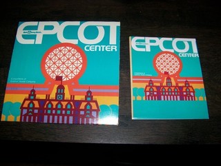 Disney EPCOT Guide Book and Small Map 1983 Walt Mickey Mouse