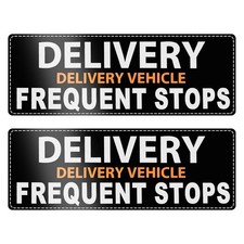 Delivery Driver Magnet Car Reflective Magnetic Sign 2PCS for Vehicles