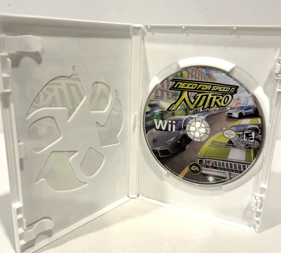 NEED FOR SPEED NITRO NINTENDO WII FIGHT TO THE FINISH GAME & CASE 2009 EA - Image 2 of 4