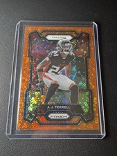 A.J. Terrell Orange Disco Prizm 2023 Panini Prizm #17 Atlanta Falcons