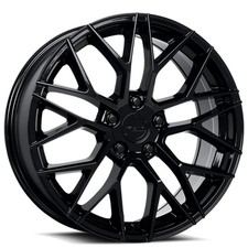 20x8.5 Katana Racing Wheels Kr01 Gloss Black Rims 4pcs A1